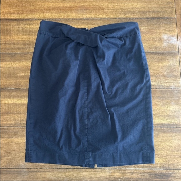 Michael Kors Skirt Size 12 Navy Knee Length - Picture 9 of 10